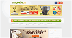 Desktop Screenshot of cenypaliw.eu